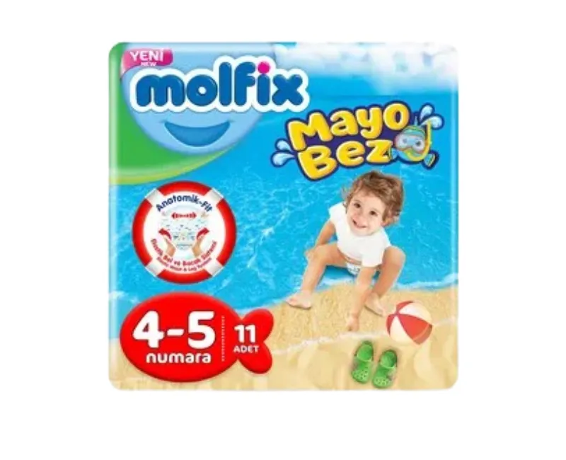 حفاضات مخصصة للسباحة مقاس 4 و5 من مولفيكس - 11 قطعة