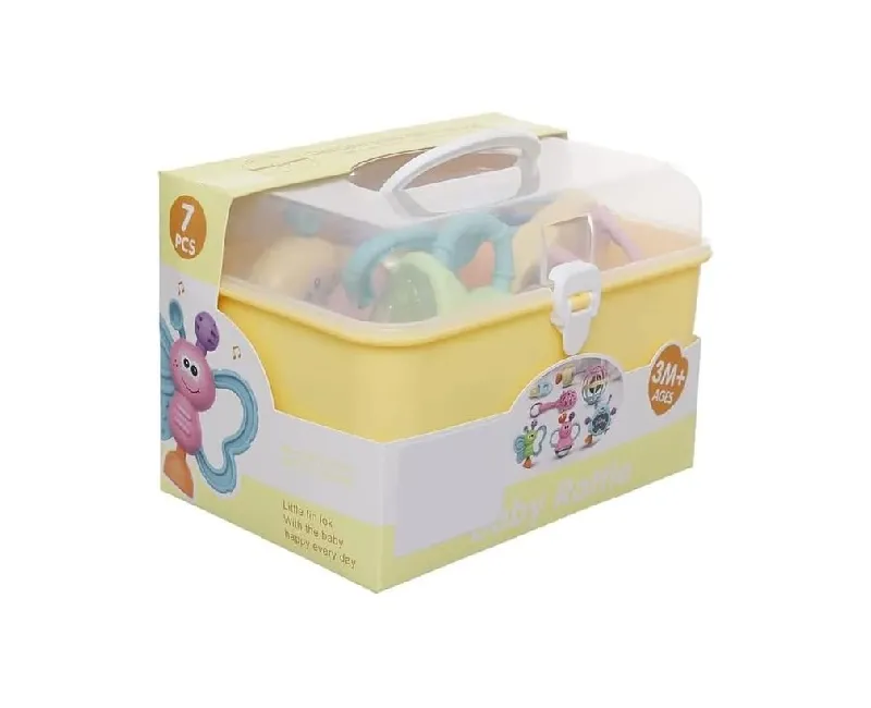 بوكس شخاليل 7 قطع -اصفر