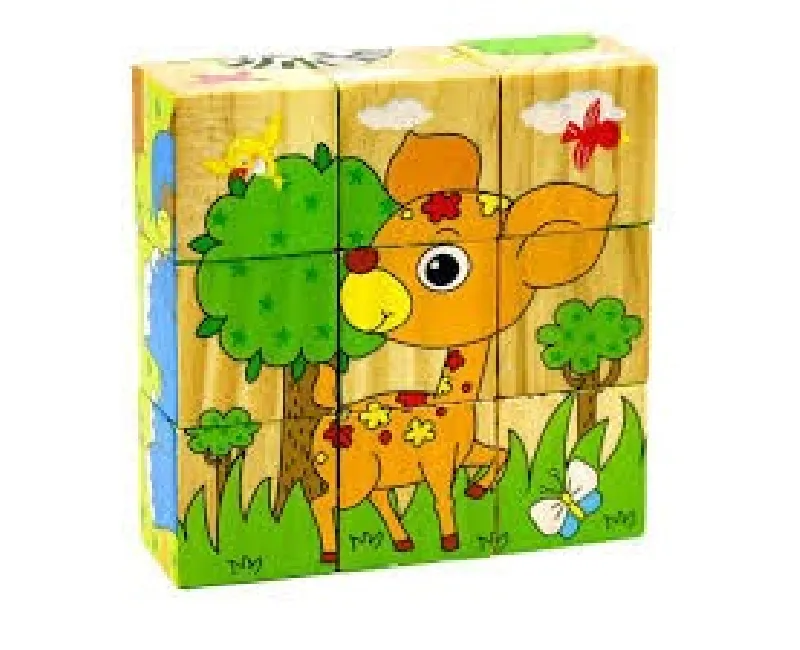 مكعبات بازل بشكل الغزالة 9 قطع