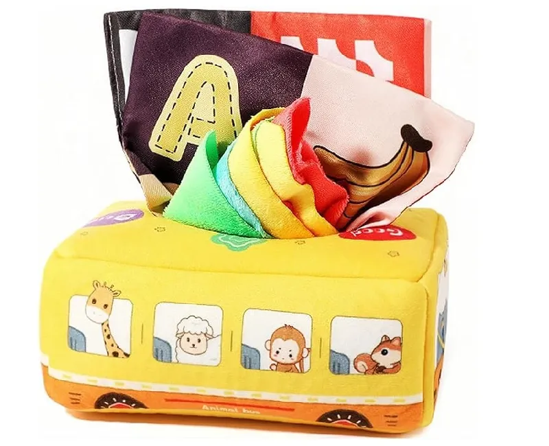 علبة مناديل سوفت 4 مناديل و 5 أوراق (اصفر)