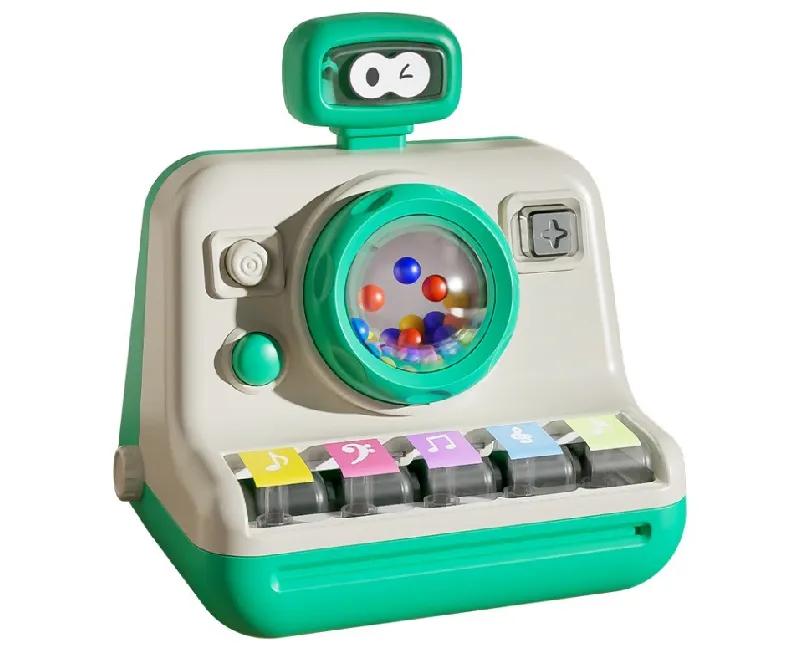 بيانو موسيقي بشكل كاميرا -أبيض