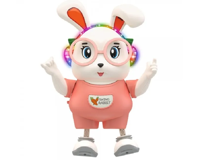 ارنب موسيقي متحرك راقص (برتقالي)