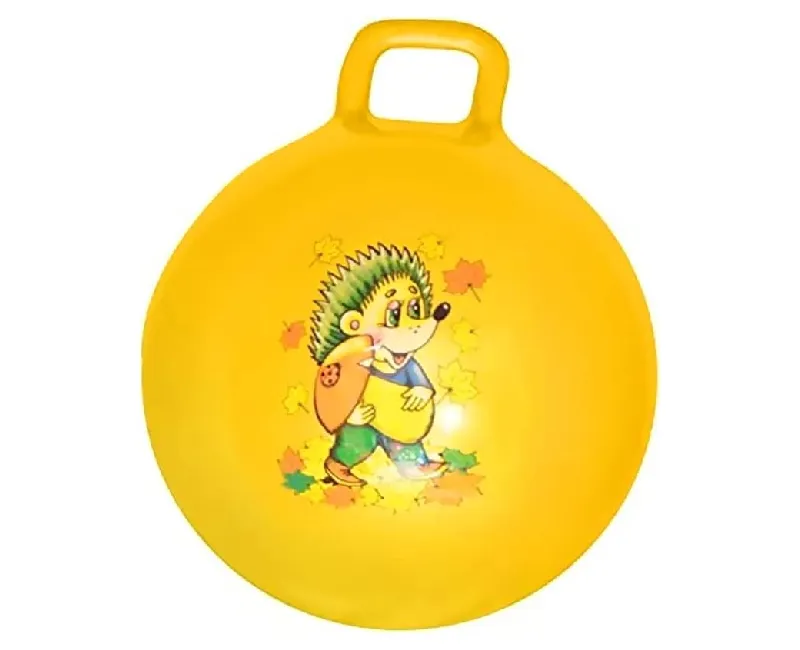 كورة نطاطة 50 سم قابلة للنفخ (أصفر)