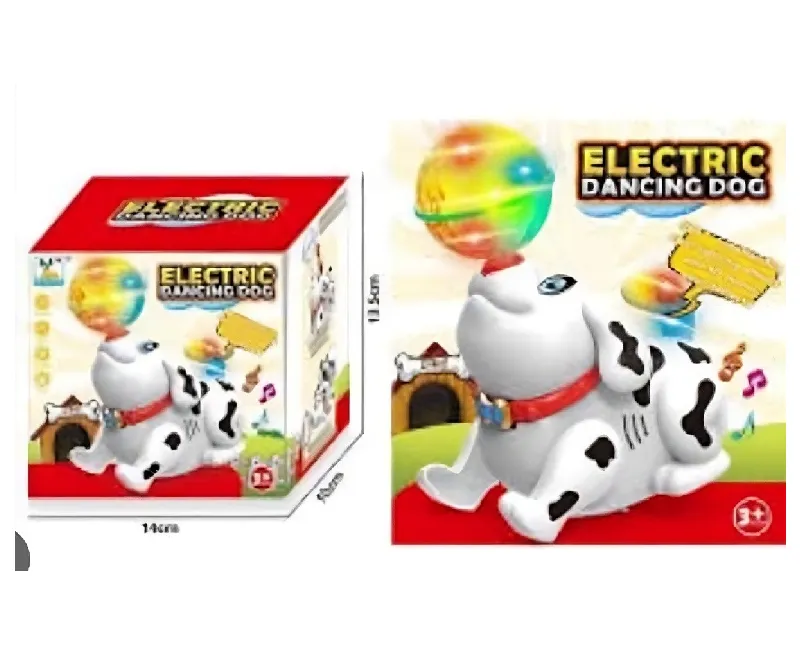 كلب ديسكو مع كورة شفافة (أبيض- أسود)