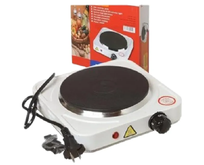 موقد طهي كهربائي بلوح تسخين شعلة واحدة - الحماية من الحرارة الزائدة 1000 وات الموديل: jx-1010A (ابيض)