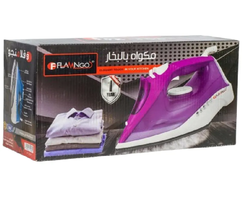 مكواة بخار من  فلامنجو 2200 واط قاعدة سيراميك