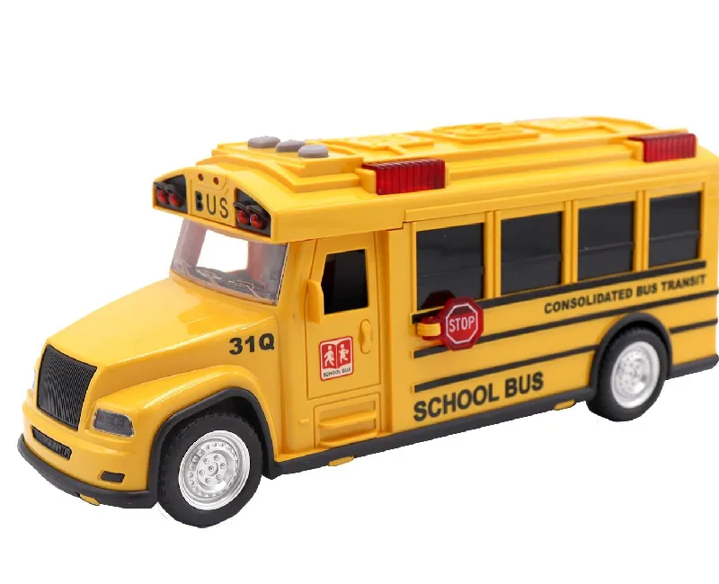 اتوبيس مدرسي يعمل بالسحب - اصفر