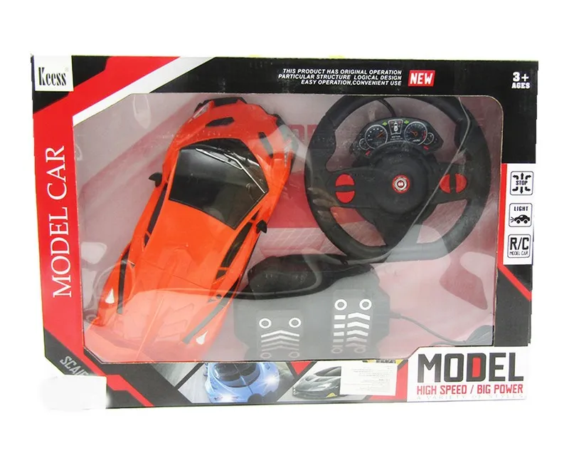 سيارة بمقياس 1:16 بدواسات وريموت كنترول -برتقالي
