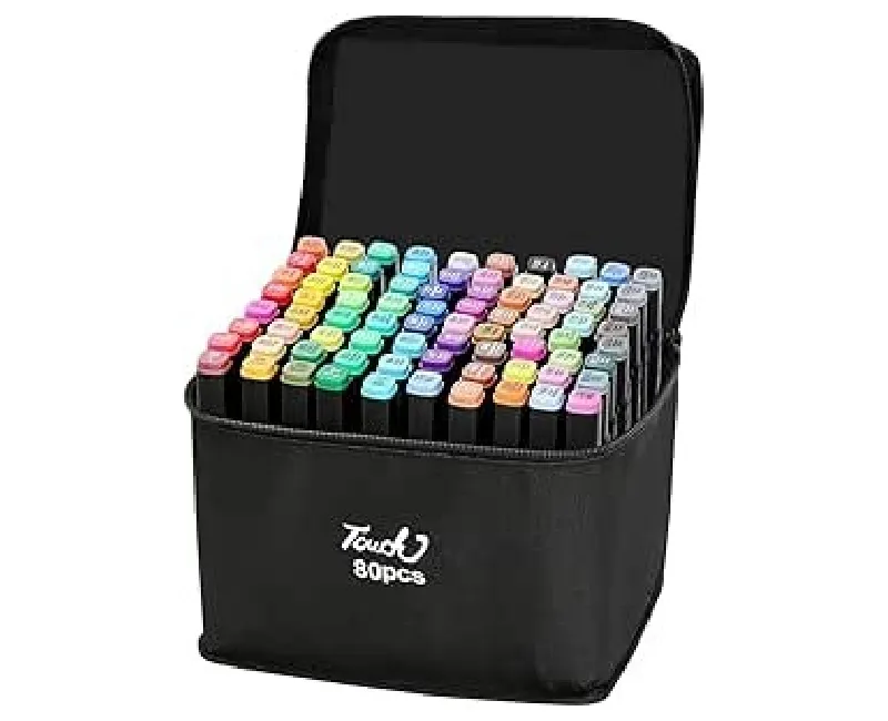 شنطة الوان ماركر 80 لون مزدوج