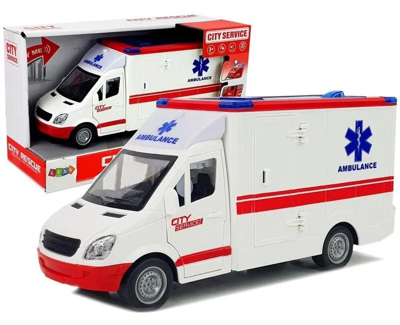 سيارة اسعاف واقعية  مع ادوات طبية