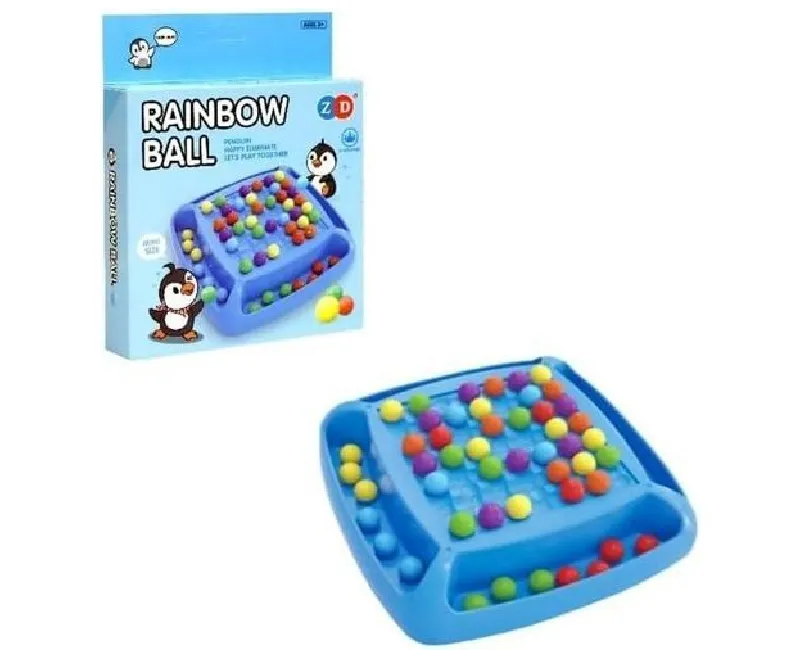 لوحة شطرنج كرات قوس قزح - ازرق