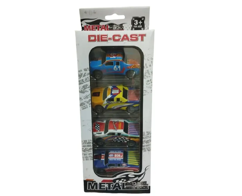 سيارات معدن سحب 4 قطعة