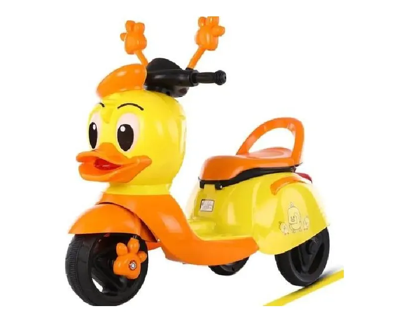 موتسيكل كهربائي مزود بوصلة شكل بطة  - اصفر