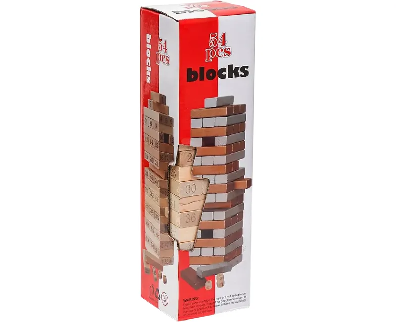 لعبة البرج الخشبى  54 قطعة