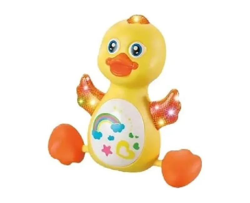 بطة متحركة موسيقية صوت ونور راقصة - اصفر