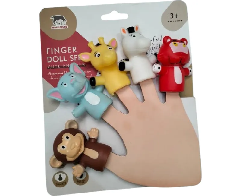 اصابع بلاستيكية بشكل الحيوانات - متعدد الالوان