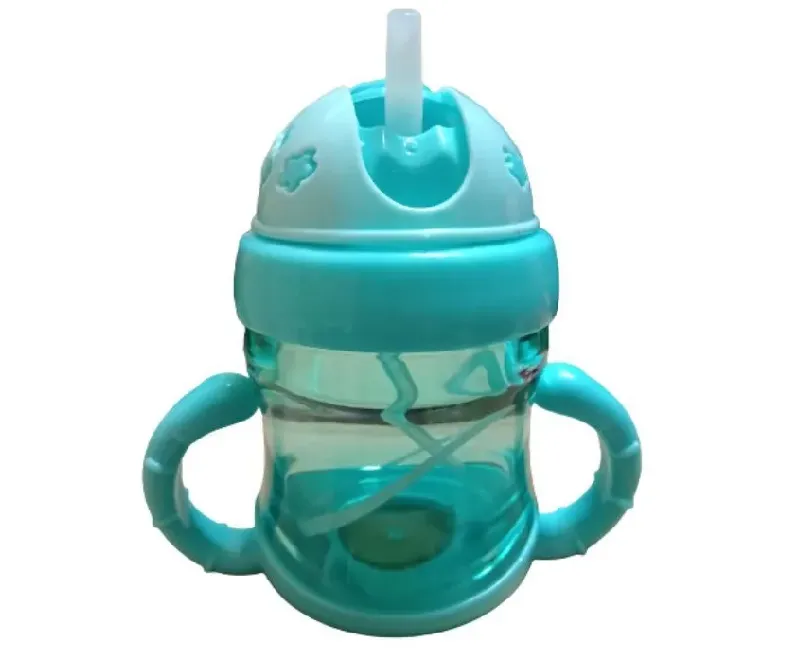 كوب شرب للاطفال  بشفاطة سيليكون _ ازرق