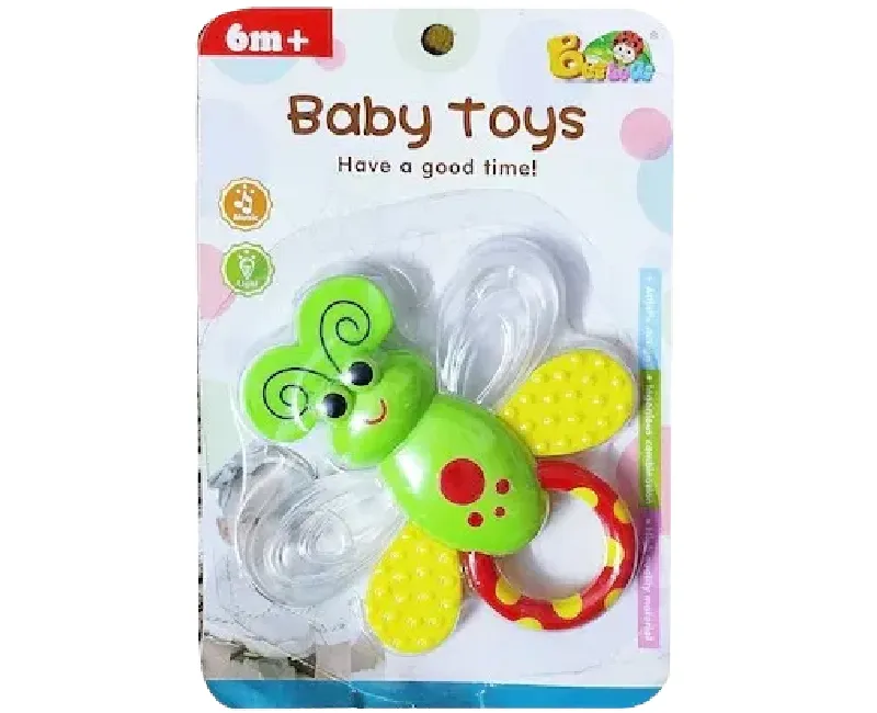 فراشة شخليلة بقطع سيليكون - اخضر