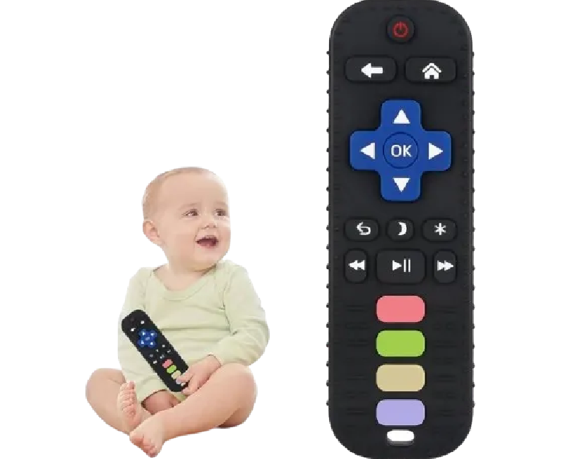 عضاضة سيليكون  علي شكل ريموت -اسود