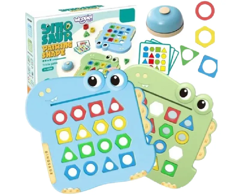 تطابق الاشكال الهندسيةمع جرس شكل الديناصور