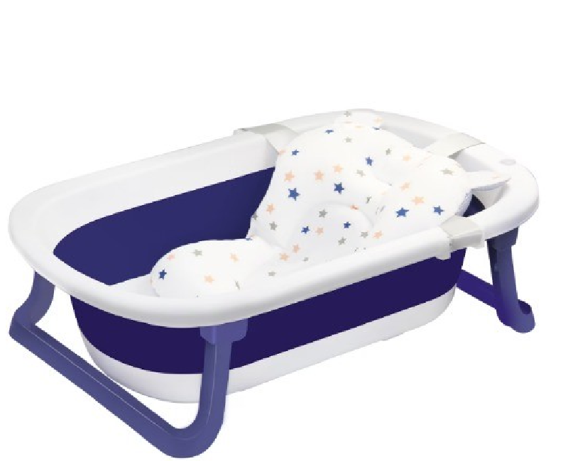 بانيو استحمام ديجيتال مع مخدة استحمام و كاب شاور _ لون كحلى