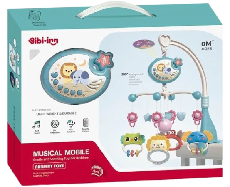 ملاهي سرير دوارة  شكل حيوانات - منت اخضر