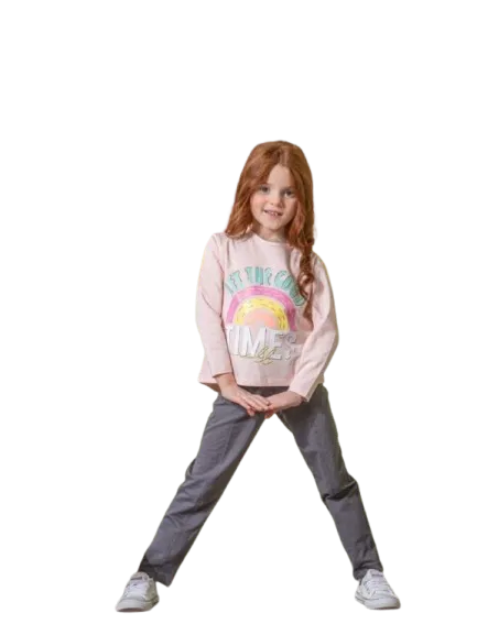 ترنج بناتي قطعتين تي شيرت وبنطلون  *22