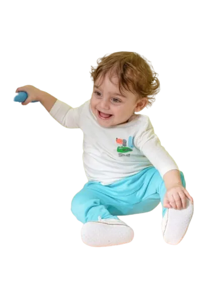 ترنج ولادي تي شيرت بكم وبنطلون خريفي *92