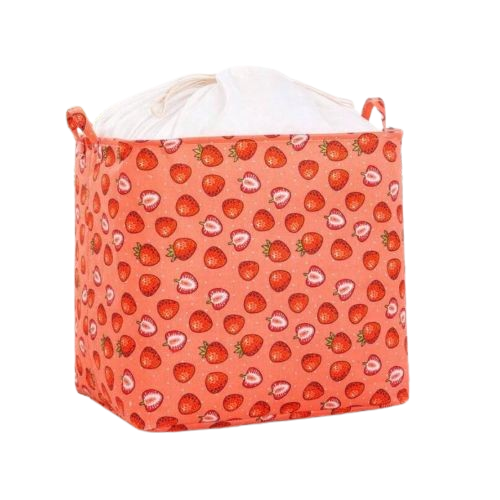 سلة تخزين ملابس او العاب _ احمر