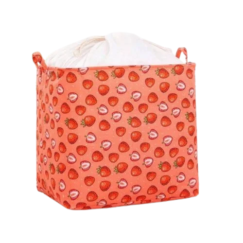 سلة تخزين ملابس او العاب _ احمر