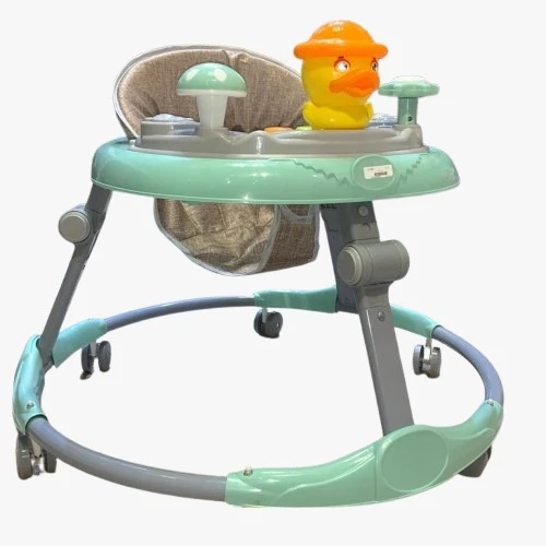 مشاية اطفال بيانو _شكل بطة لون منت اخضر