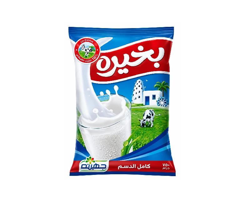 حليب "بخيرة" كامل الدسم، كيس سعة 1 لتر