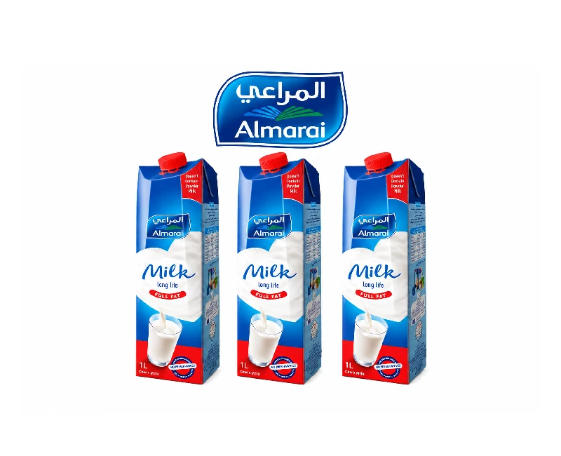 حليب المراعي كامل الدسم 1 لتر(عرض3  قطع كرتون  )