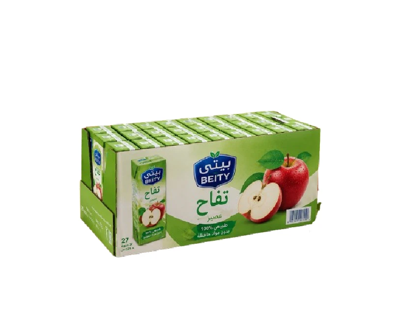 باكيت من -27 عبوة- 235 مل- عصير تفاح بيتى